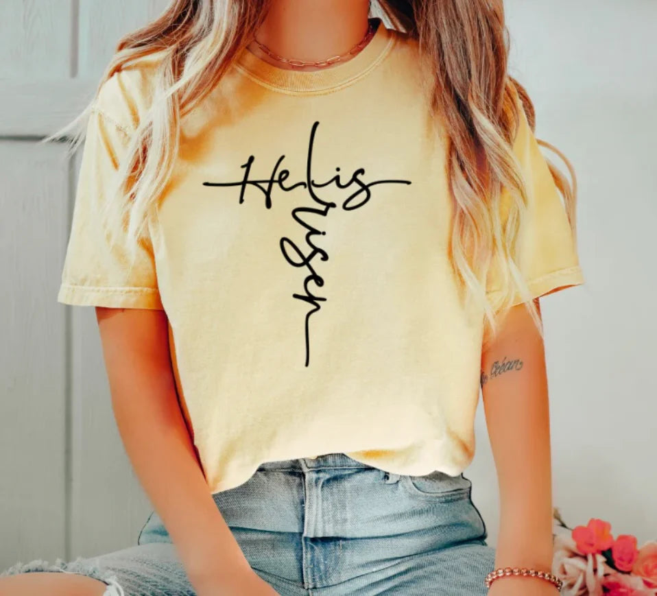 He Is Risen (Screen Print Transfer)