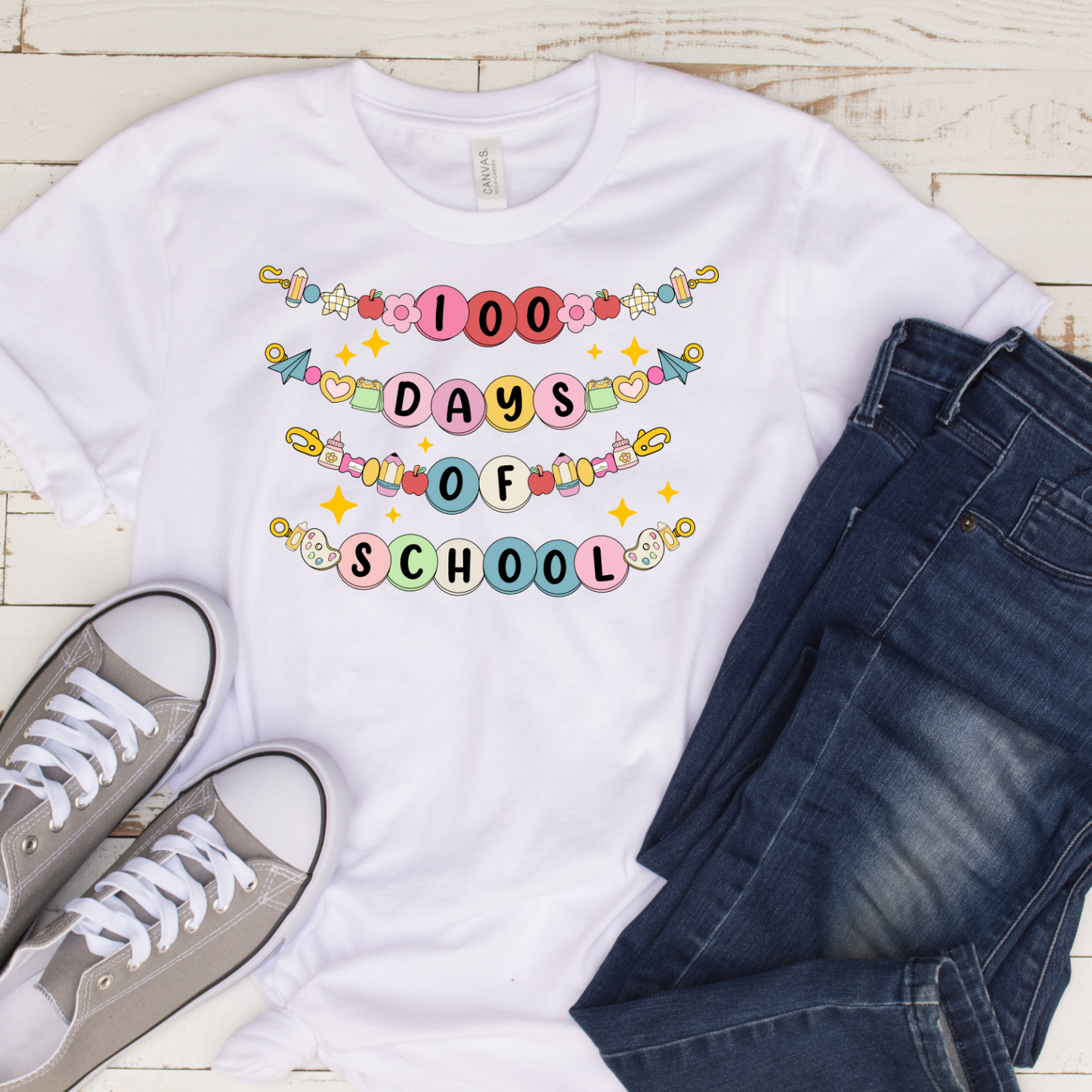 100 Days Of School Bracelet (DTF Transfer)