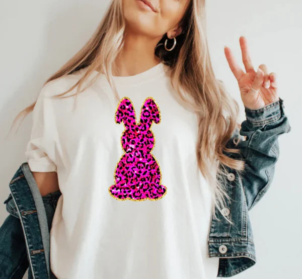 Cheetah Bunny (Screen Print Transfer)