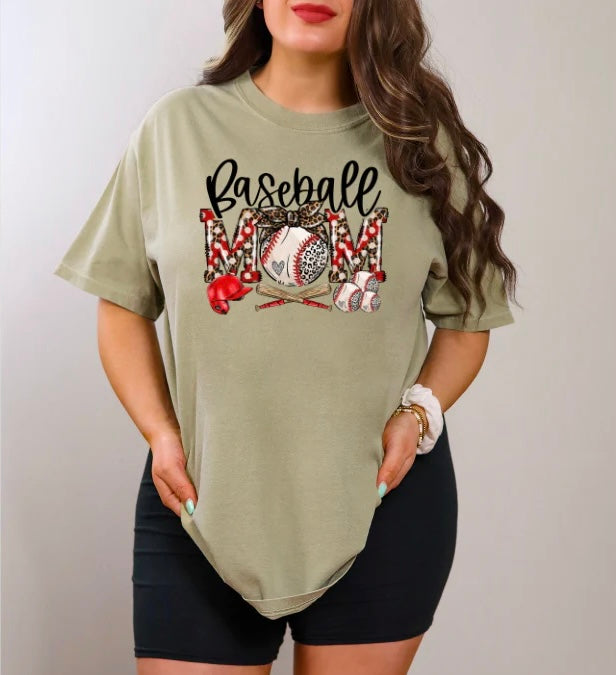 Baseball Mom (Screen Print) (Full Color)