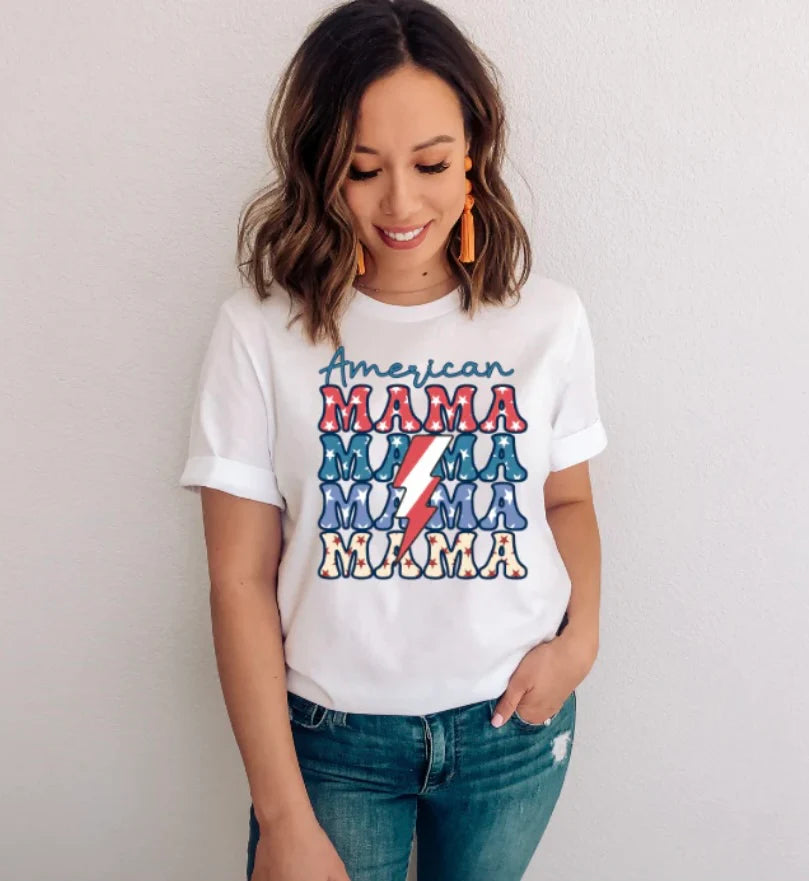 American Mama (Full Color) (Screen Print Transfer)