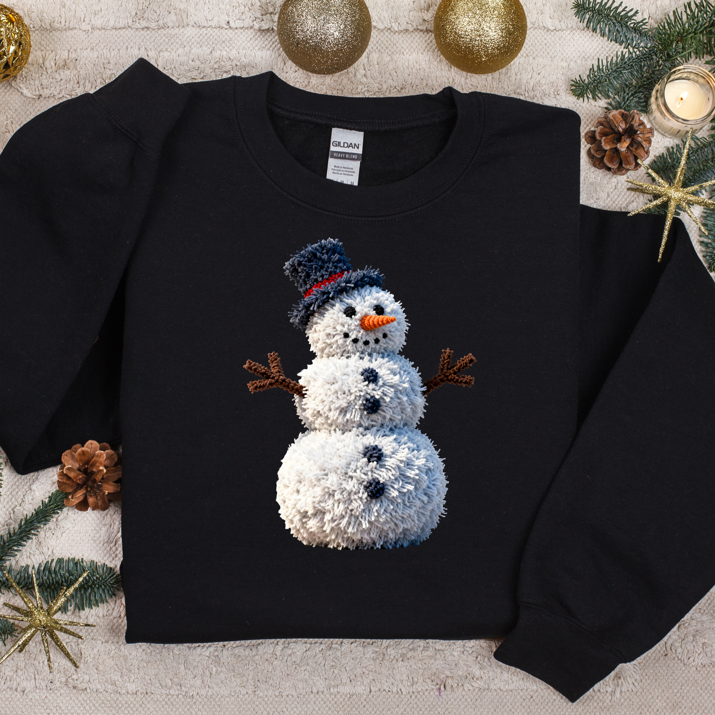 Faux Yarn Snowman (DTF Transfer)