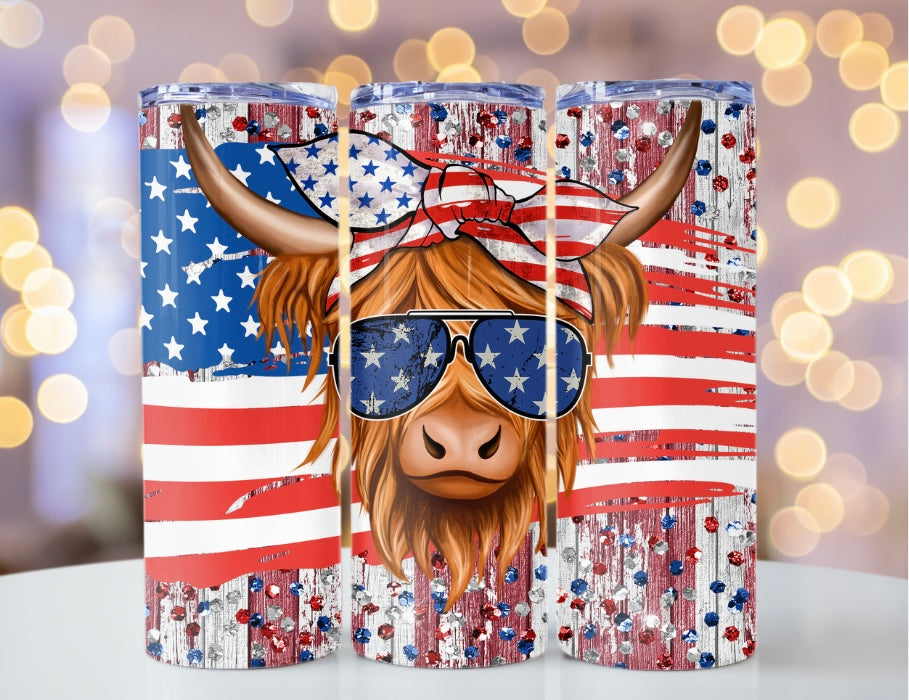 American Cow (20 Oz Sublimation Transfer)
