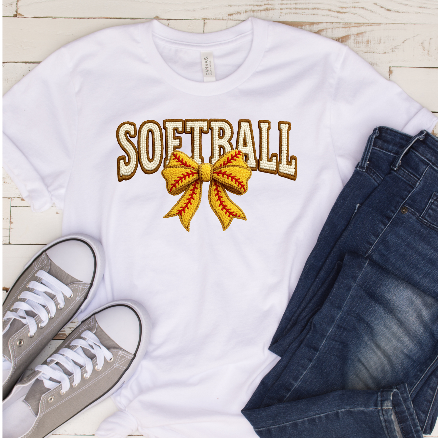 Softball Bow (DTF Transfer)