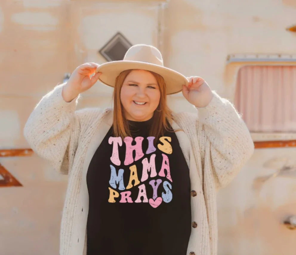 This Mama Prays (Full Color) (Screen Print Transfer)