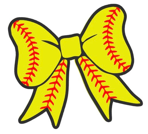Softball 3D Straw Topper (Standard Size)