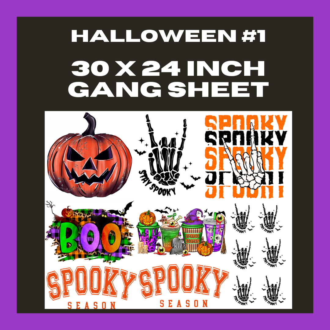 Halloween #1 - 30X24 - Pre Made Gang Sheet