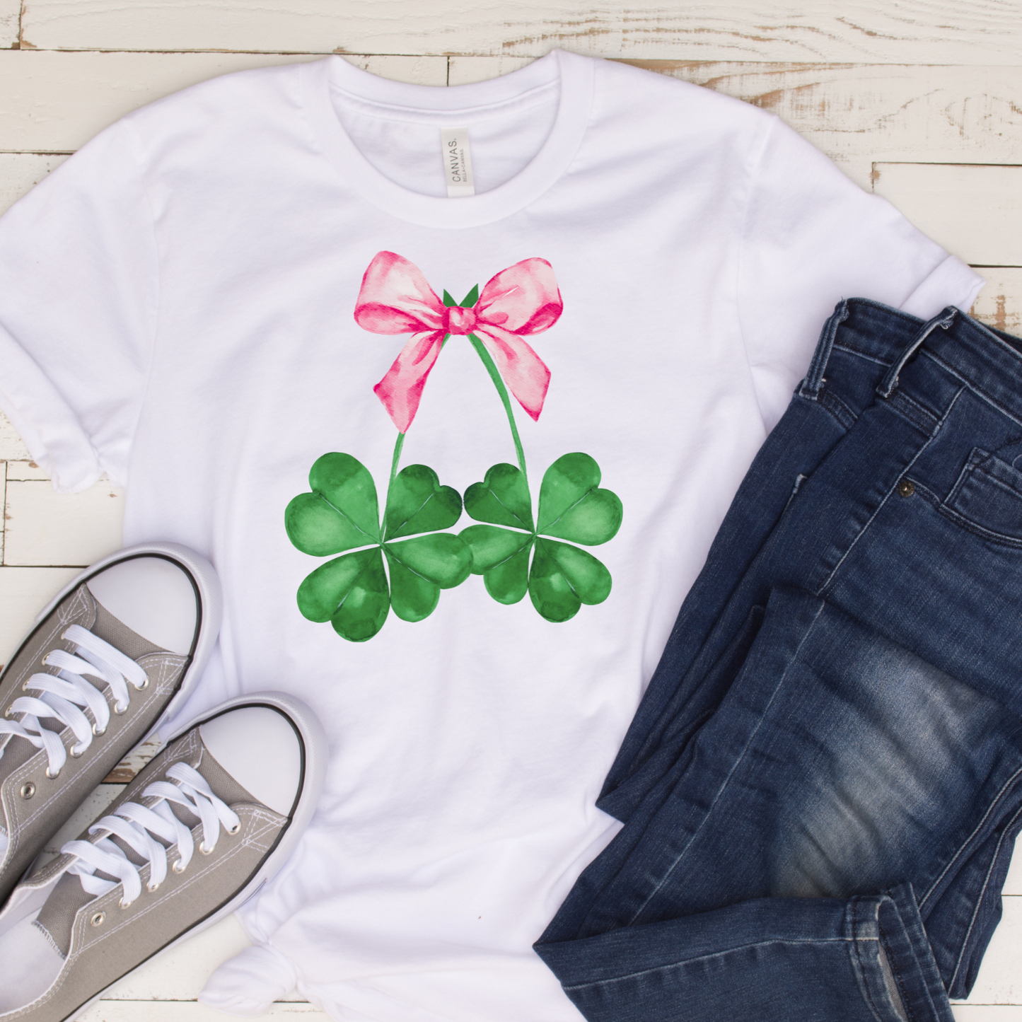 Clover Bow (DTF Transfer)