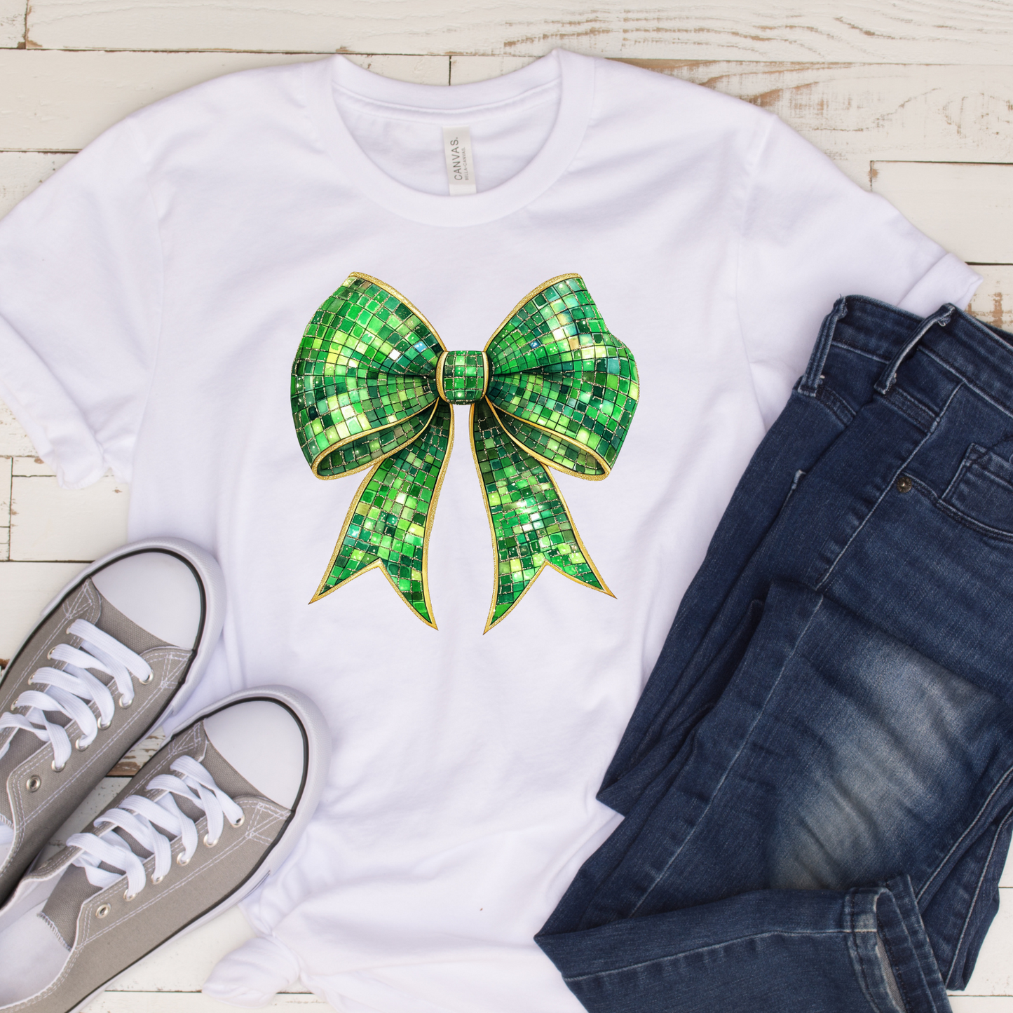 Green Bow (DTF Transfer)