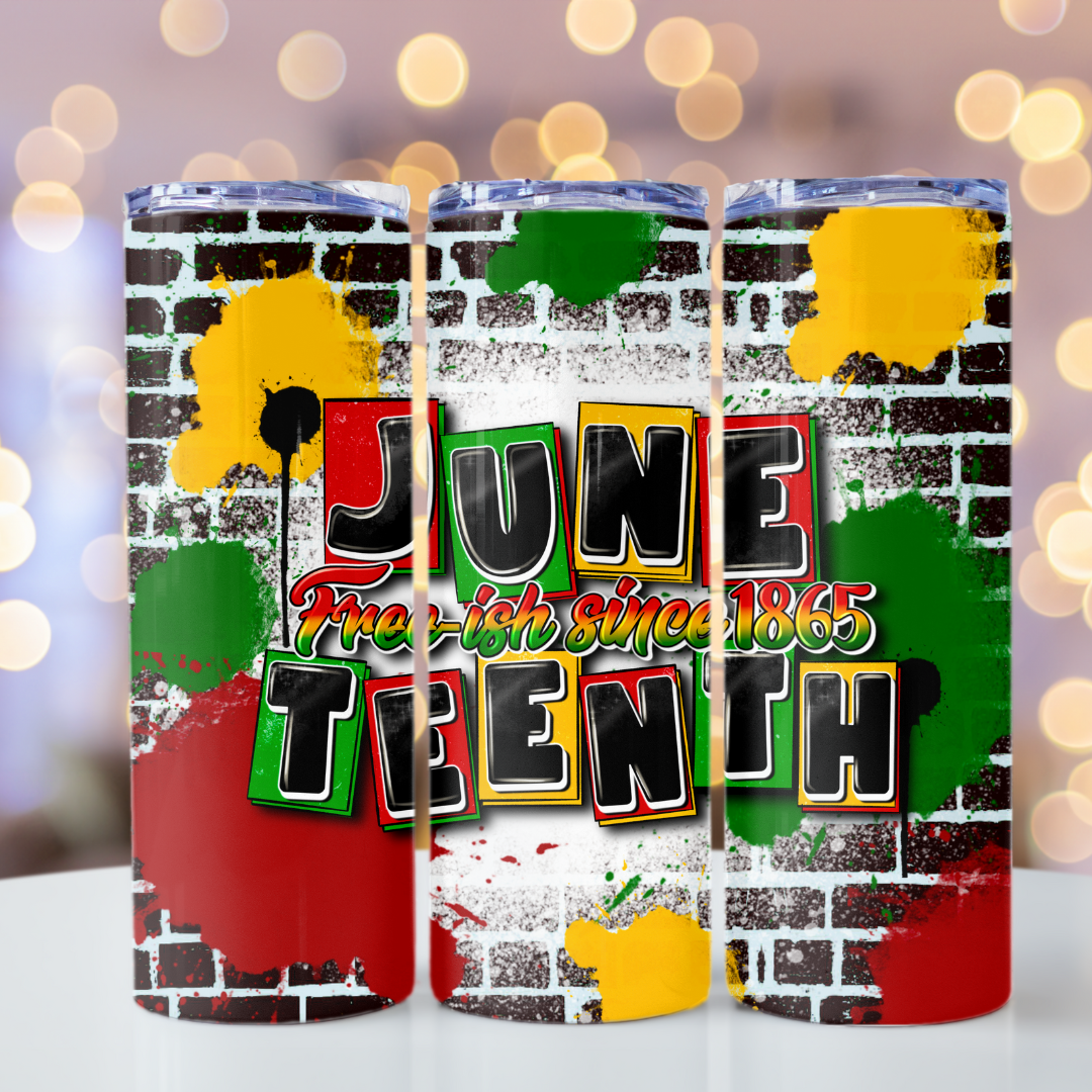 Juneteenth (20oz Sublimation Tumbler Wrap)