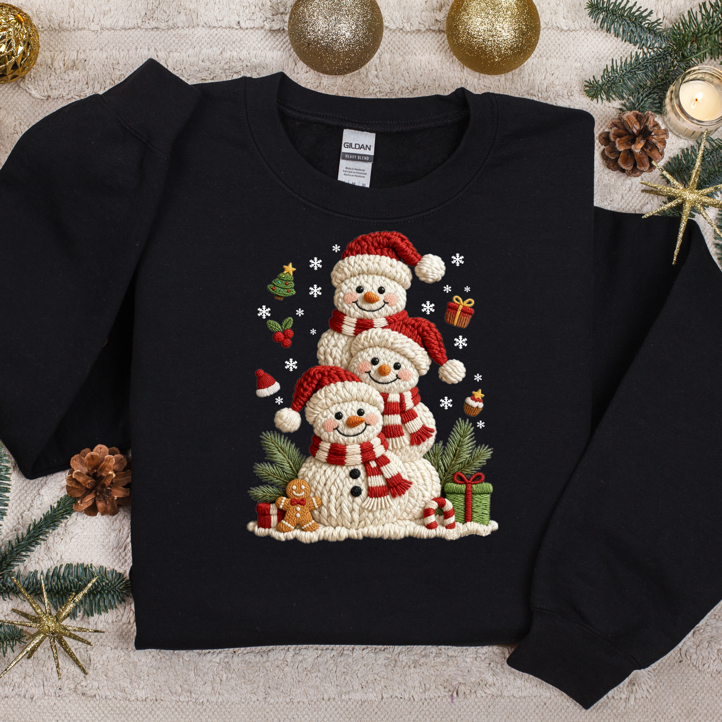 Snowmen Faux (DTF Transfer)