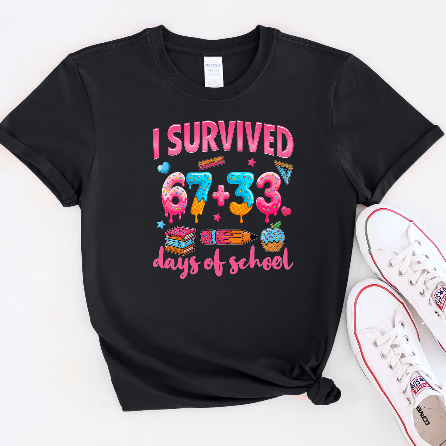 67 + 33 Days Of School (DTF Transfer)