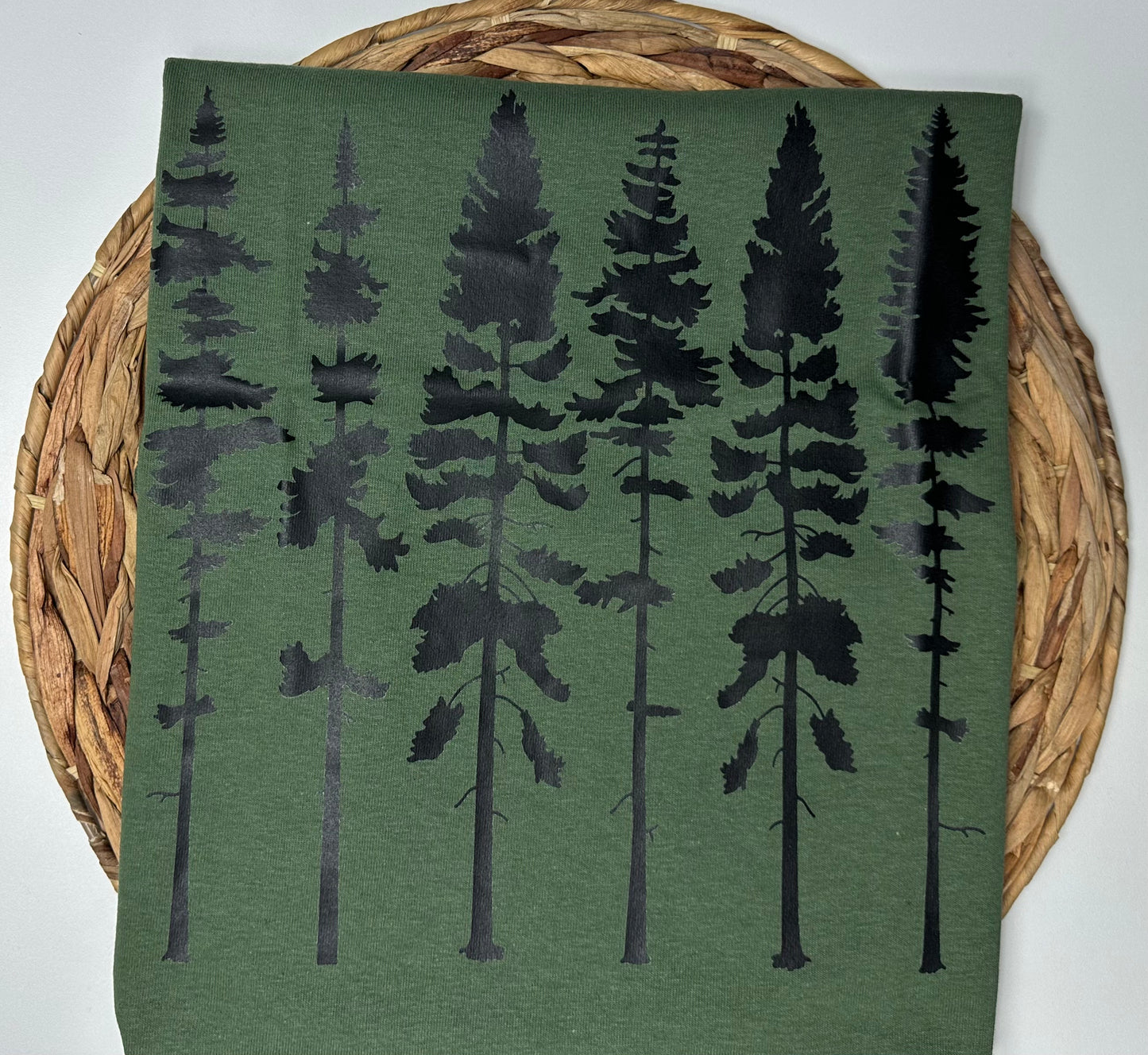 Forest Tree Line T-Shirt Short Sleeve