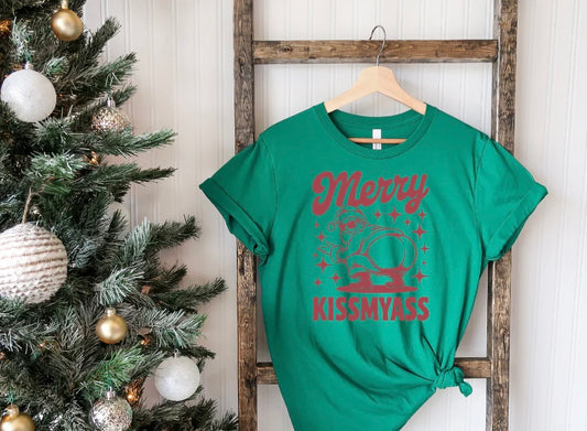 Merry Kissmass (Screen Print Transfer)
