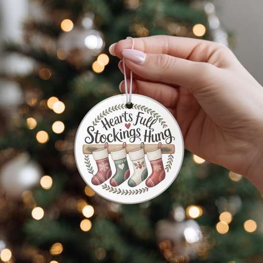 Heart Full Stockings Hung (Sublimation Transfer)