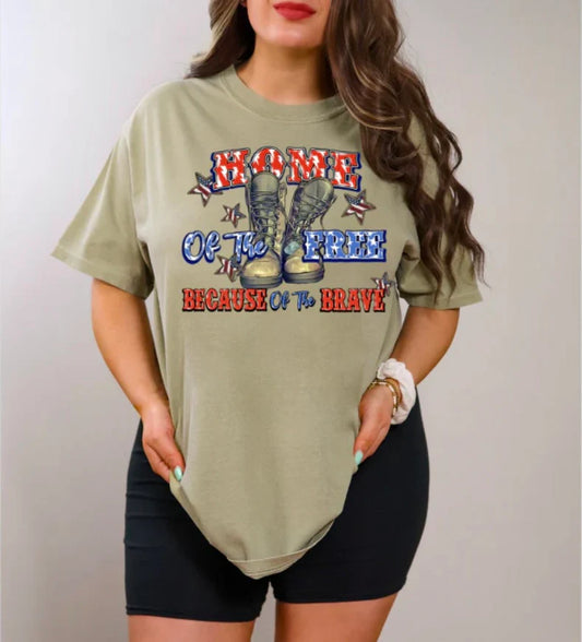 Home Of The Free (Full Color) (Screen Print Transfer)