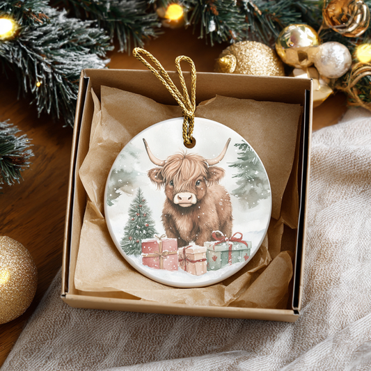 Christmas Cow (Sublimation Transfer)