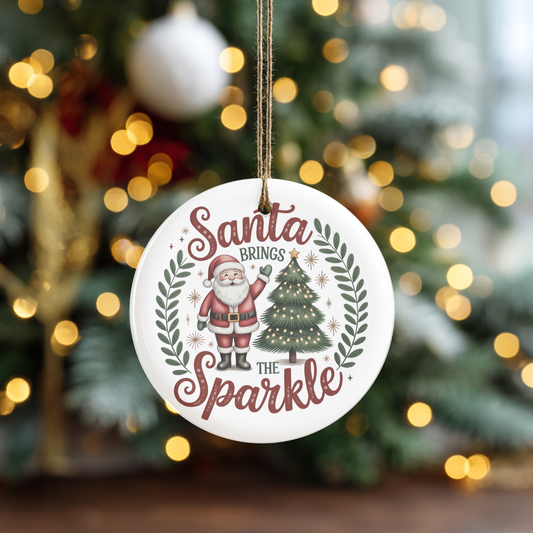Santa Brings The Sparkle (Sublimation Transfer)
