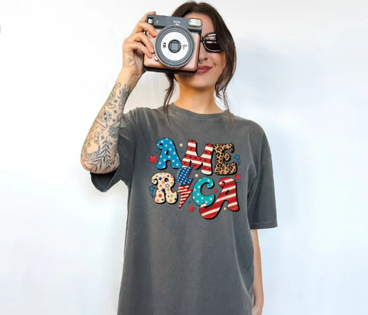 America (Full Color) (Screen Print Transfer)