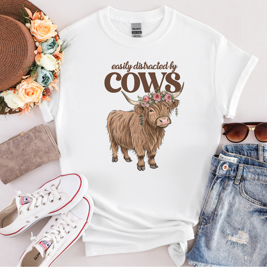 Easily Distracted By Cows (DTF Transfer)