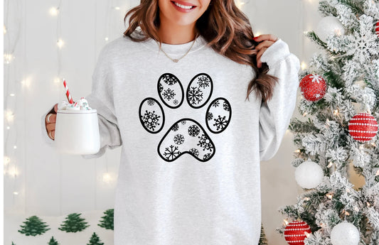 Snowflake Paw (Screen Print Transfer)