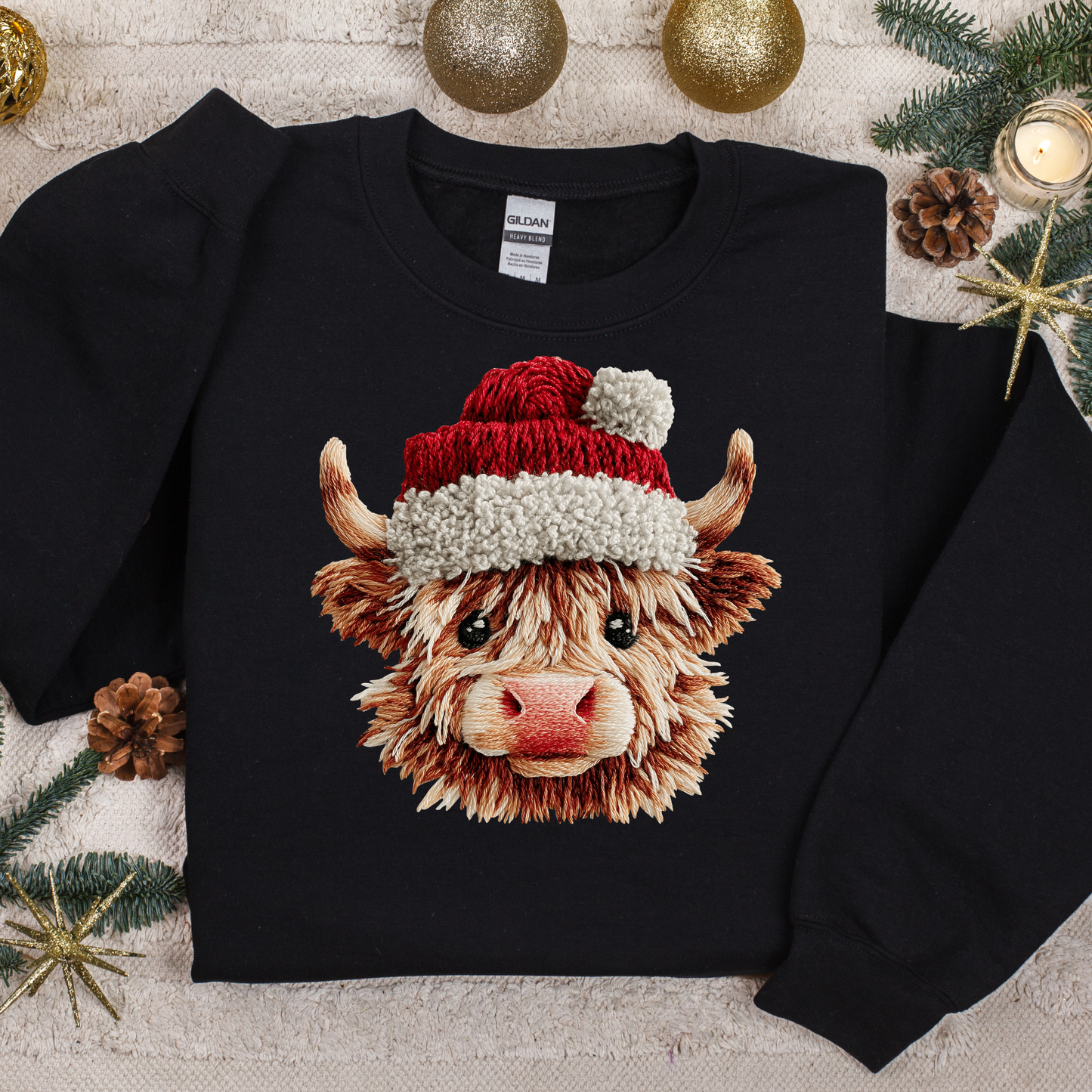 Faux Yarn Cow (DTF Transfer)