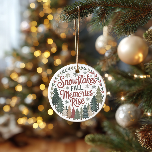 Snowflakes Fall Memories Rise (Sublimation Transfer)