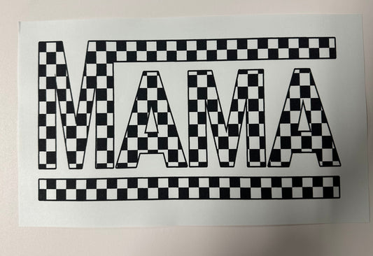 Mama Checkered (Screen Print Transfer)