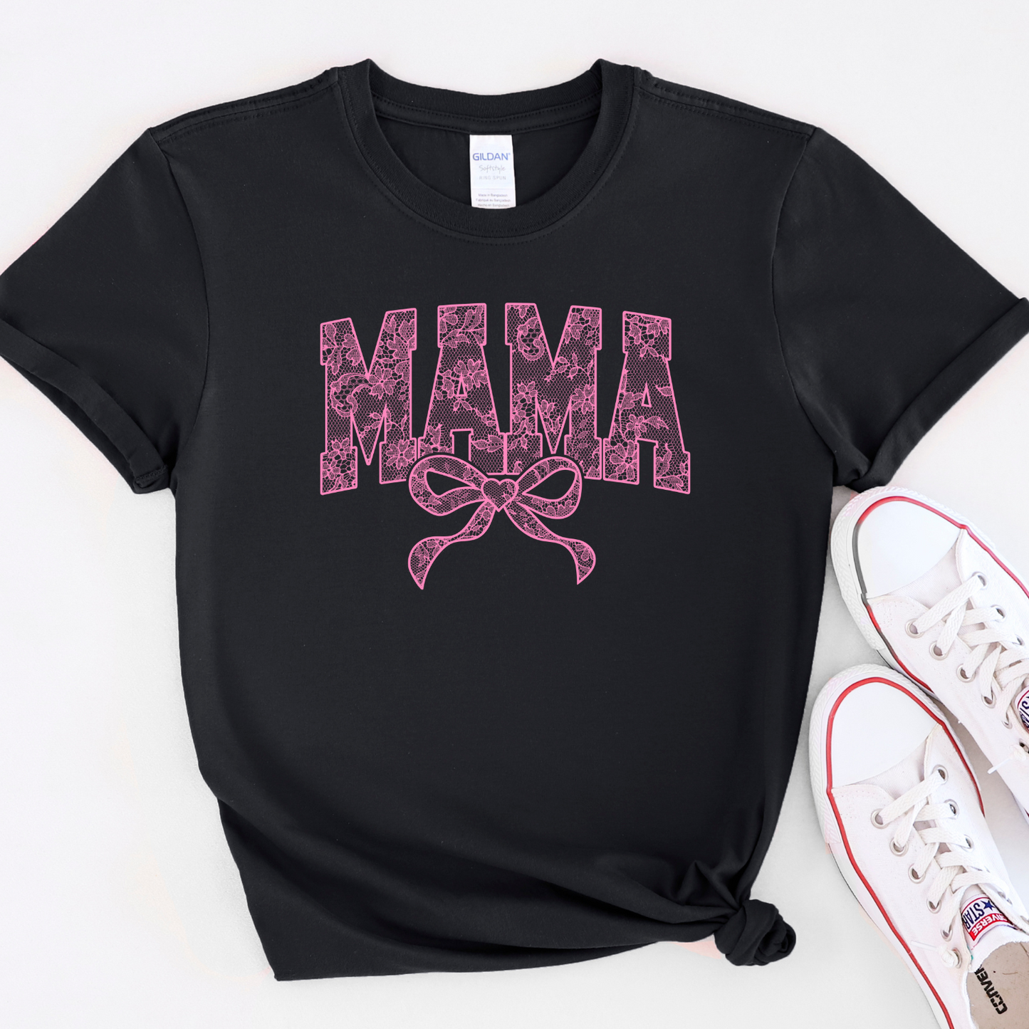 Mama Lace (Pink Ink) (DTF Transfer)
