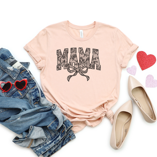 Mama Lace (Black Ink) (DTF Transfer)