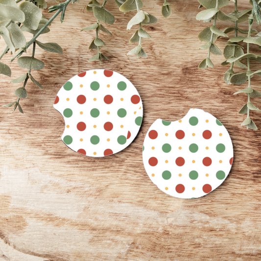 Christmas Circles Car Coaster (SUB TRANSFER)