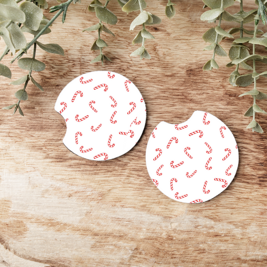Candy Cane Car Coaster (SUB TRANSFER)