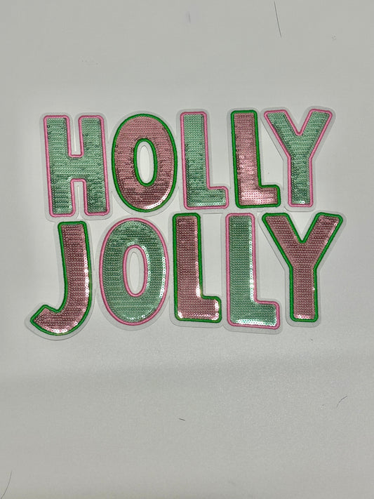Holly Jolly (Sequin Patch)