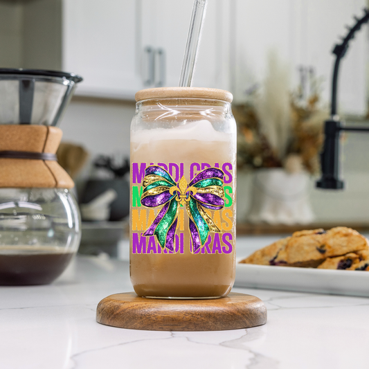 Mardi Gras (4 Inch UV DTF Decal)