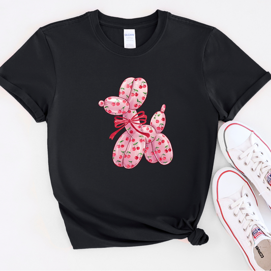 Cherry Balloon Dog (DTF Transfer)