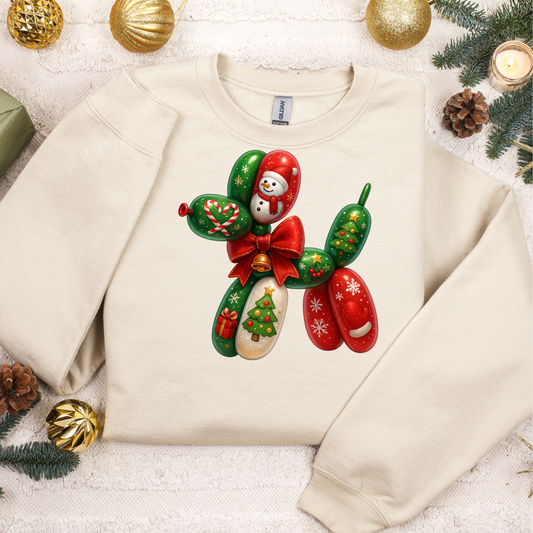 Balloon Dog Christmas 3 (DTF Transfer)