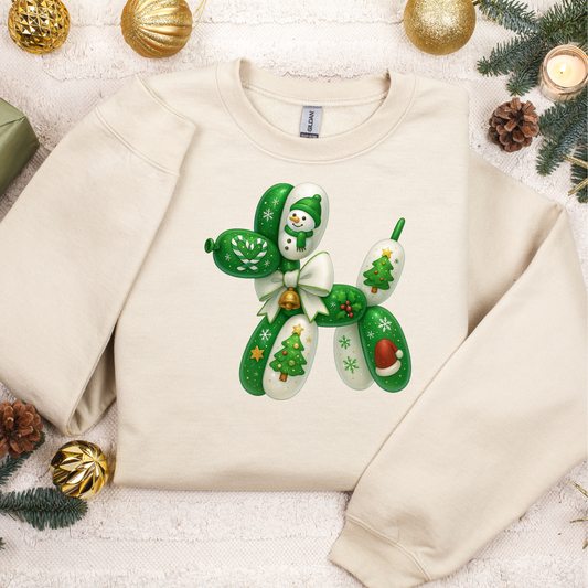 Balloon Dog Christmas 4 (DTF Transfer)
