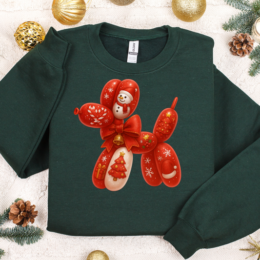 Balloon Dog Christmas 7 (DTF Transfer)