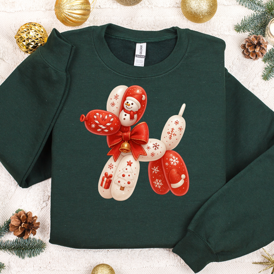 Balloon Dog Christmas 5 (DTF Transfer)