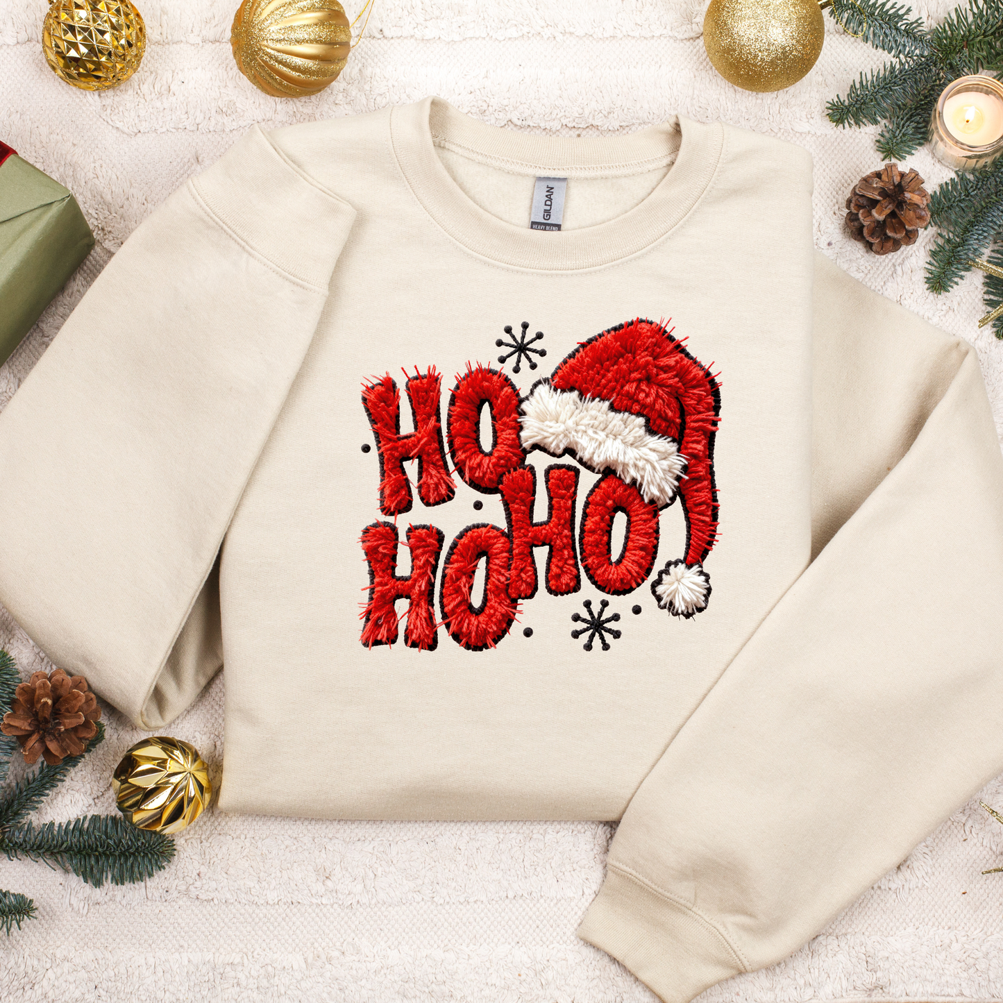 Ho Ho Ho Faux Yarn (DTF Transfer)