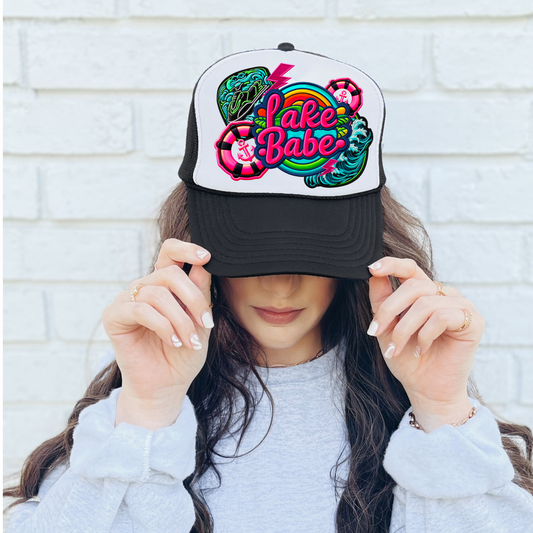 Lake Babe (DTF Transfer) (Hat Patch Size)