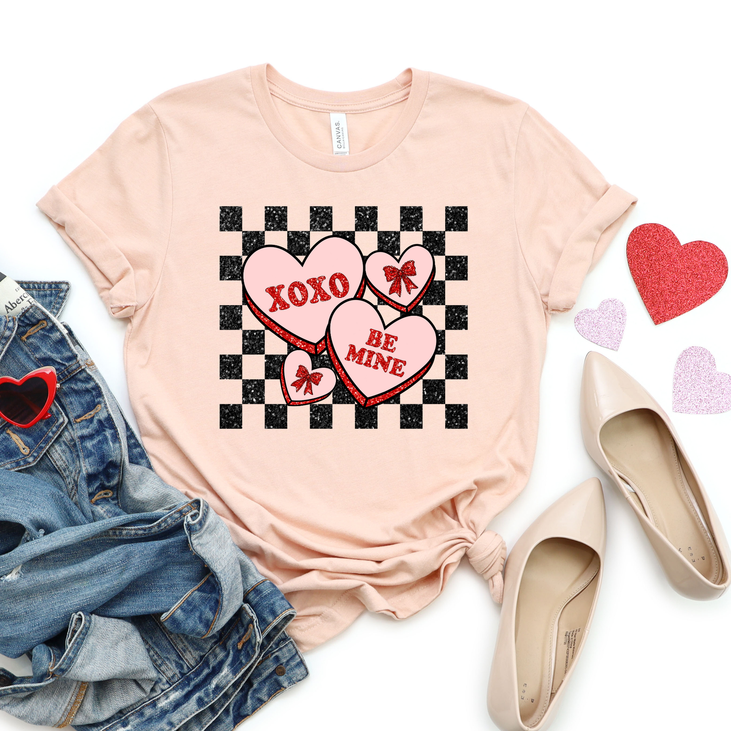 Be Mine Hearts (DTF Transfer)