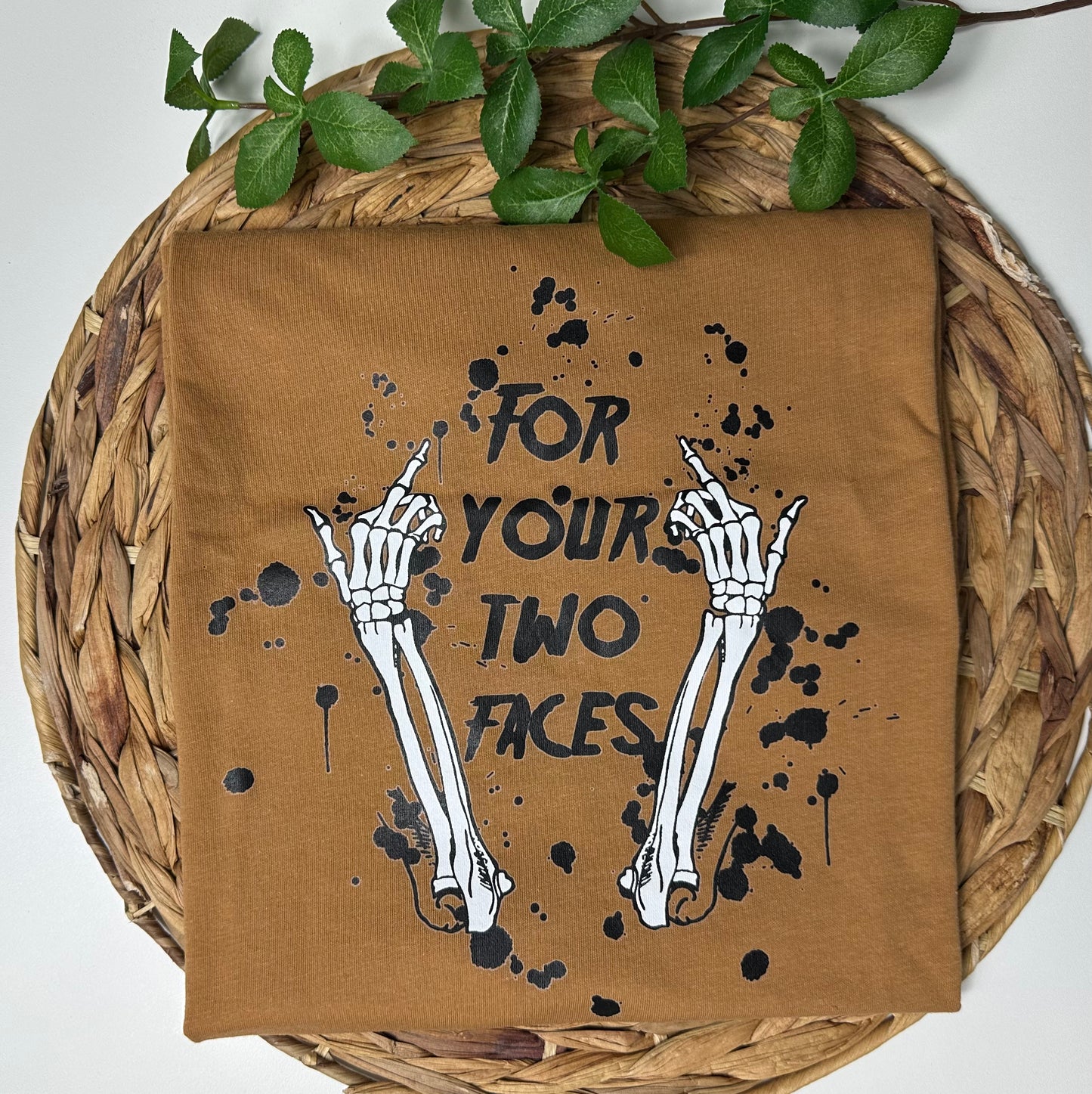 For Your Two Faces Short Sleeve T-Shirt